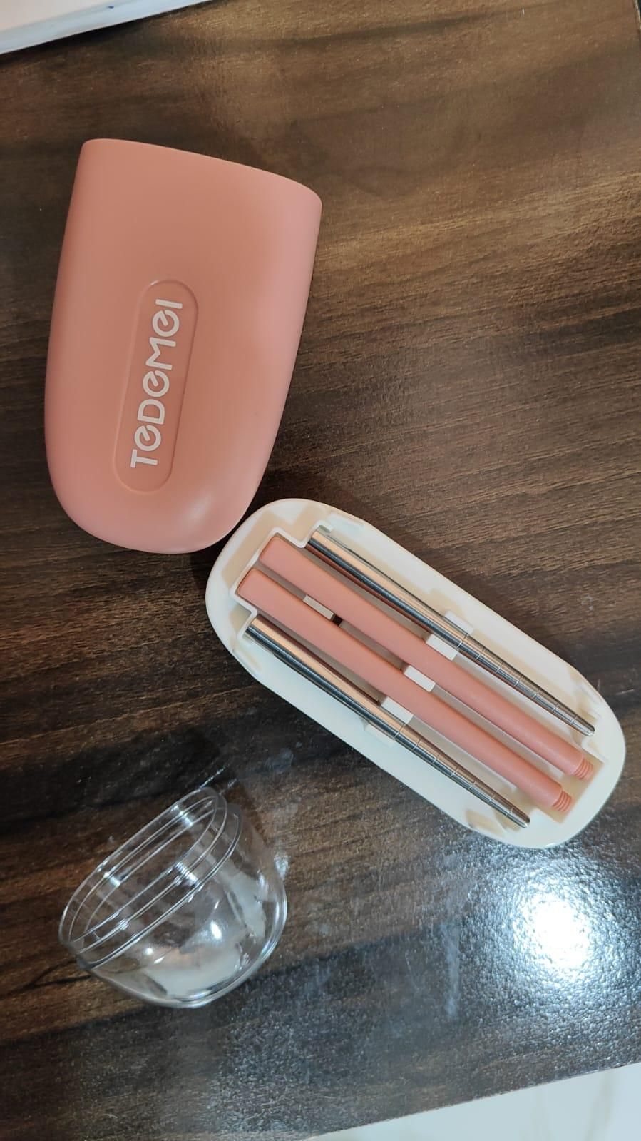 Portable Stainless Steel Chopsticks & Spoon Set — Perfect for Travel & Office m1by1q-q0