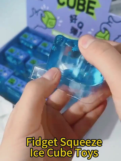 Ice Cube Stress Ball – Squishy Stress Relief Toy 🧊
